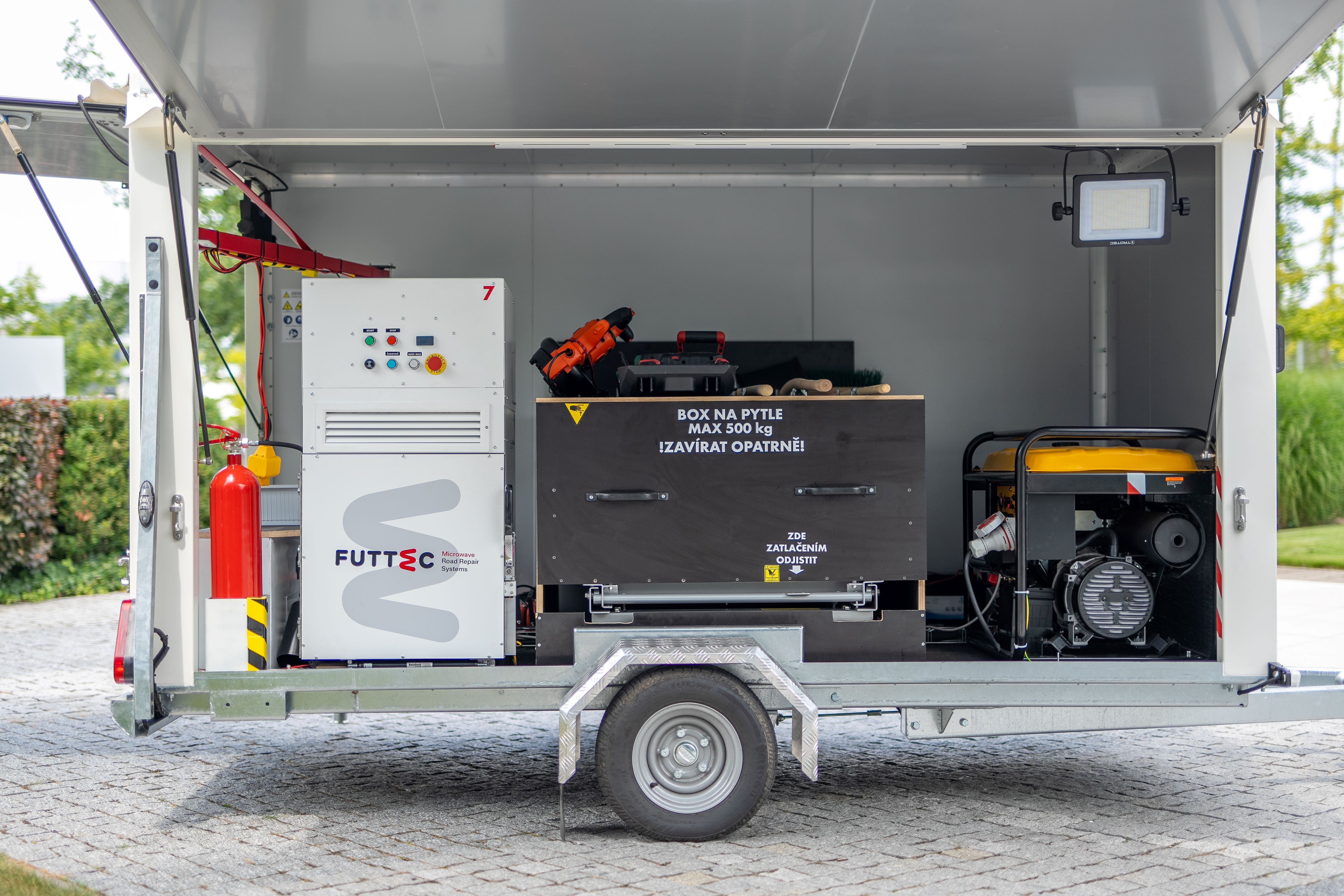 Don’t wait for spring, repair roads anytime. There is only one permanent solution: microwaves! - FUTTEC a.s.